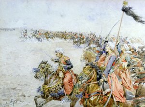 Charge des Mamelouks à la bataille d